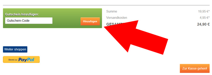 So verwenden Sie den Genius Gutschein in einem Online-Shop